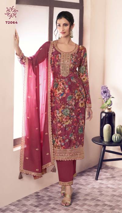 VINAY PAHAL 3 BY OS DESIGNER CHINON SALWAR SUIT WHOLESALER IN INDIA